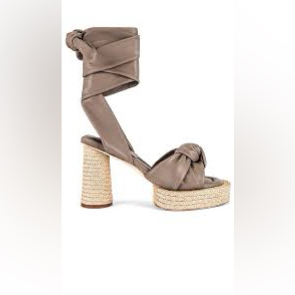Paloma Barcelo Luna Tie Up Strappy Tie Up Platform Heels